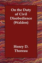 On the Duty of Civil Disobedience (Walden) (Paperback, 2006, Echo Library)